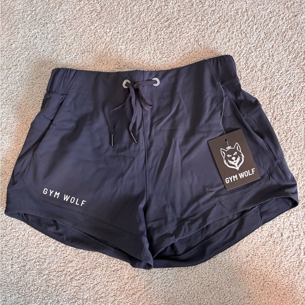 Gym Wolf Charcoal athletic shorts